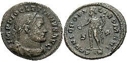 1 Фоллис Римская империя (27BC-395) Бронза Диоклетиан (244-311)