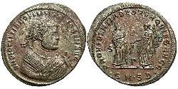 1 Фоллис Римская империя (27BC-395) Бронза Диоклетиан (244-311)