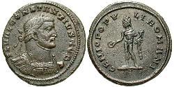 1 Фоллис Римская империя (27BC-395) Бронза Константин I (272 - 337)