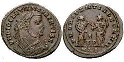 1 Фоллис Римская империя (27BC-395) Бронза Диоклетиан (244-311)
