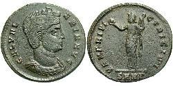 1 Фоллис Римская империя (27BC-395) Бронза Галерия Валерия (?-315)