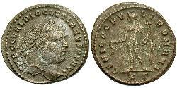 1 Фоллис Римская империя (27BC-395) Бронза Диоклетиан (244-311)