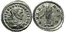 1 Фоллис Римская империя (27BC-395) Бронза Диоклетиан (244-311)