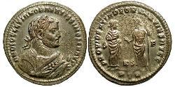 1 Фоллис Римская империя (27BC-395) Бронза Диоклетиан (244-311)