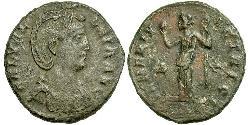 1 Фоллис Римская империя (27BC-395) Бронза Галерия Валерия (?-315)