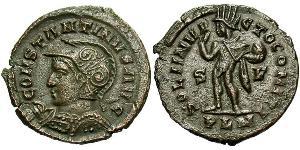 1 Фоллис Римская империя (27BC-395) Бронза Константин I (272 - 337)
