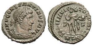 1 Фоллис Римская империя (27BC-395) Бронза Константин I (272 - 337)