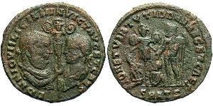 1 Фоллис Римская империя (27BC-395) Бронза Лициний II (315-326)