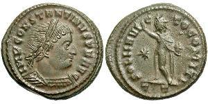 1 Фоллис Римская империя (27BC-395) Бронза Константин I (272 - 337)