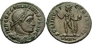 1 Фоллис Римская империя (27BC-395) Бронза Константин I (272 - 337)