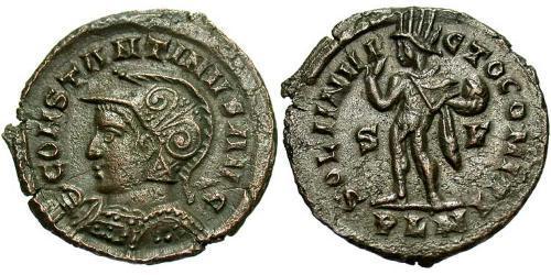 1 Фоллис Римская империя (27BC-395) Бронза Константин I (272 - 337)