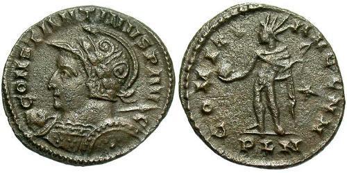 1 Фоллис Римская империя (27BC-395) Бронза Константин I (272 - 337)