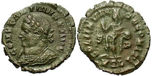 1 Фоллис Римская империя (27BC-395) Бронза Константин I (272 - 337)