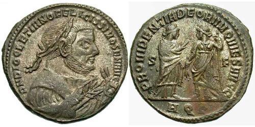 1 Фоллис Римская империя (27BC-395) Бронза Диоклетиан (244-311)