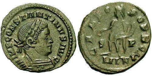 1 Фоллис Римская империя (27BC-395) Бронза Константин I (272 - 337)