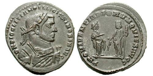1 Фоллис Римская империя (27BC-395) Бронза Диоклетиан (244-311)