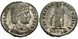 1 Фоллис / 1 AE3 Римская империя (27BC-395) Бронза Елена Августа (250 -330)