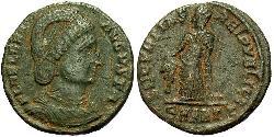 1 Фоллис / 1 AE3 Римская империя (27BC-395) Бронза Елена Августа (250 -330)