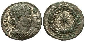 1 Фоллис / 1 AE3 Римская империя (27BC-395) Бронза Елена Августа (250 -330)