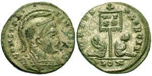 1 Фоллис / 1 AE3 Римская империя (27BC-395) Бронза Константин I (272 - 337)