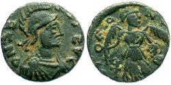 1 Фоллис /  AE4 Византийская империя (330-1453) Бронза Флавий Зенон (425- 491)