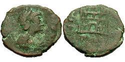 1 Фоллис /  AE4 Западная Римская империя (285-476) Бронза Валентиниан III (419-455)