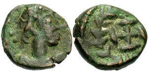 1 Фоллис /  AE4 Западная Римская империя (285-476) Бронза Валентиниан III (419-455)