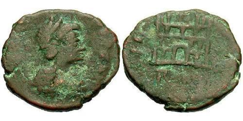 1 Фоллис /  AE4 Западная Римская империя (285-476) Бронза Валентиниан III (419-455)