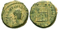 1 Фоллис /  AE4 Римская империя (27BC-395) Бронза Валентиниан II (371-392)
