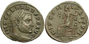 1 Фолліс Західна Римська імперія (285-476) Бронза Severus II (?- 307)