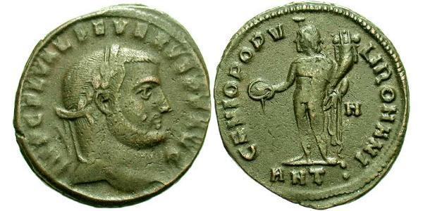 1 Фолліс Західна Римська імперія (285-476) Бронза Severus II (?- 307)