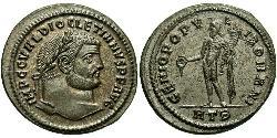 1 Фолліс Римська імперія (27BC-395) Бронза Діоклетіан (244-311)