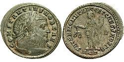 1 Фолліс Римська імперія (27BC-395) Бронза Костянтин I (272 - 337)