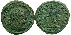 1 Фолліс Римська імперія (27BC-395) Бронза Галерій Максиміан (260-311)