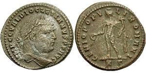 1 Фолліс Римська імперія (27BC-395) Бронза Діоклетіан (244-311)