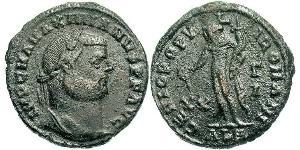 1 Фолліс Римська імперія (27BC-395) Бронза Максиміан (250-310)