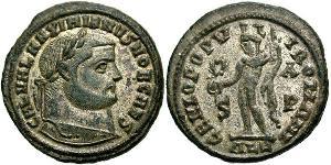 1 Фолліс Римська імперія (27BC-395) Бронза Галерій Максиміан (260-311)
