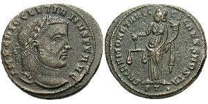 1 Фолліс Римська імперія (27BC-395) Бронза Діоклетіан (244-311)