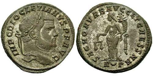 1 Фолліс Римська імперія (27BC-395) Бронза Діоклетіан (244-311)