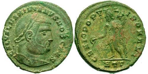 1 Фолліс Римська імперія (27BC-395) Бронза Галерій Максиміан (260-311)