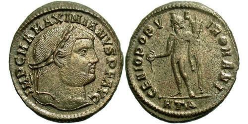 1 Фолліс Римська імперія (27BC-395) Бронза Максиміан (250-310)