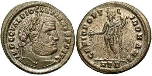 1 Фолліс Римська імперія (27BC-395) Бронза Діоклетіан (244-311)