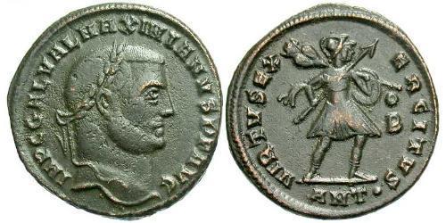 1 Фолліс Римська імперія (27BC-395) Бронза Галерій Максиміан (260-311)