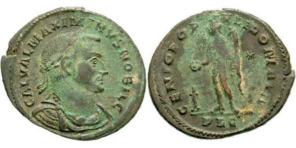 1 Фолліс Римська імперія (27BC-395) Бронза Максимін II (270 - 313)
