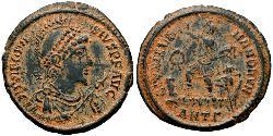 1 Фолліс /  AE2 Римська імперія (27BC-395) Бронза Феодосій I (347-395)
