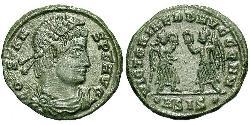 1 Фолліс /  AE4 Римська імперія (27BC-395) Бронза Констант I (320-350)