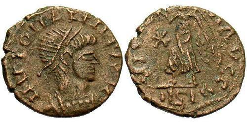 1 Фолліс /  AE4 Римська імперія (27BC-395) Бронза Констант I (320-350)