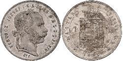 1 Форінт Австро-Угорщина (1867-1918) Срібло Франц Иосиф I (1830 - 1916)