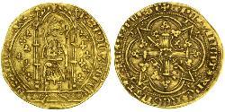 1 Франк Франкське королівство (843-1791) Золото Карл V Мудрий (1338 - 1380)