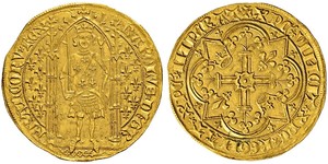 1 Франк Франкське королівство (843-1791) Золото Карл V Мудрий (1338 - 1380)